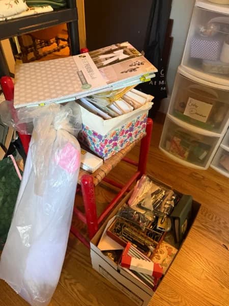 Assorted Scrapbook Paper and Craft Supplies Lot