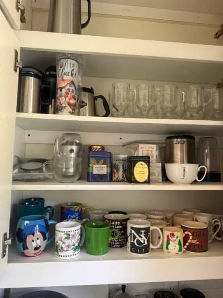 Assorted ceramic and glass coffee mug lot