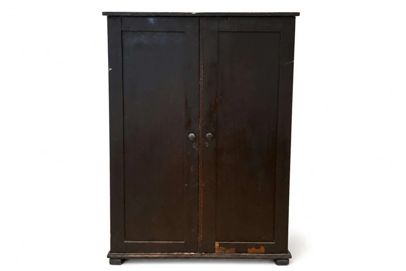 Dark Wood Two-Door Armoire / Storage Cabinet