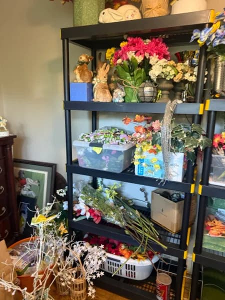 Mixed Artificial Silk Flower Assortment / Floral Decor Lot