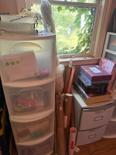 Translucent Plastic 4-Drawer Storage Organizer Tower