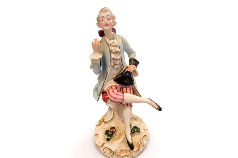 Art Deco porcelain dancing lady figurine