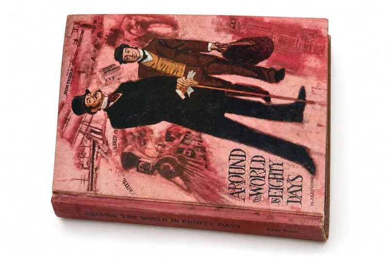 Jules Verne Around the World in Eighty Days illustrated hardcover book
