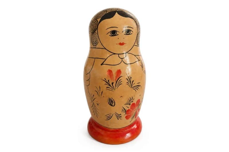 Hand-Painted Russian Matryoshka Nesting Doll Folk-Art Figure